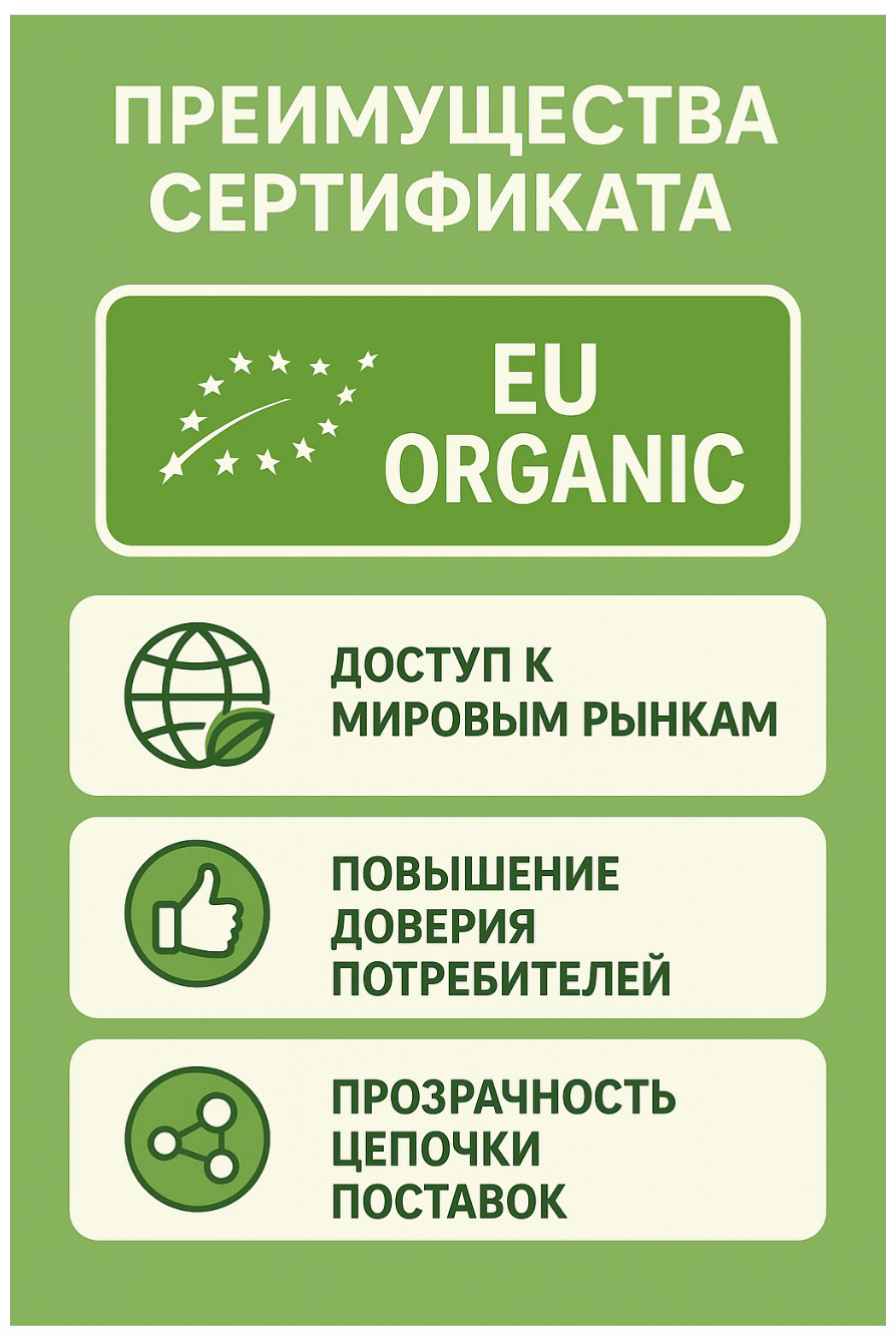 Официальный логотип европейской органической сертификации Green Leaf и основные преимущества получения сертификата EU Organic для производителей Логотип EU Organic Green Leaf и преимущества сертификации для бизнеса